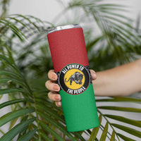 Personalized Pan African Panther Skinny Tumbler All Power To The People
