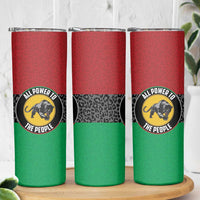 Personalized Pan African Panther Skinny Tumbler All Power To The People