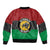 Personalized Pan African Panther Sleeve Zip Bomber Jacket All Power To The People