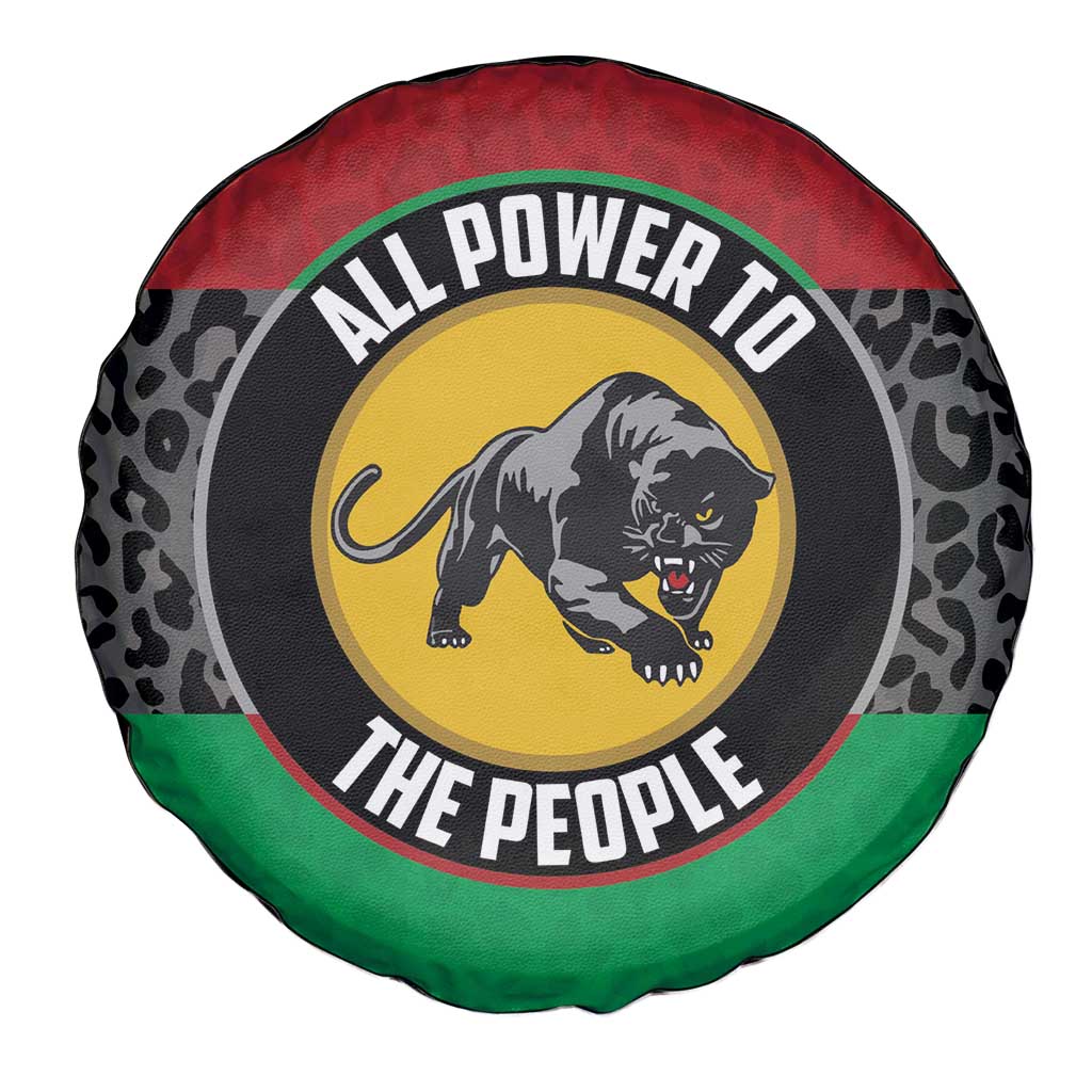 Pan African Panther Spare Tire Cover All Power To The People