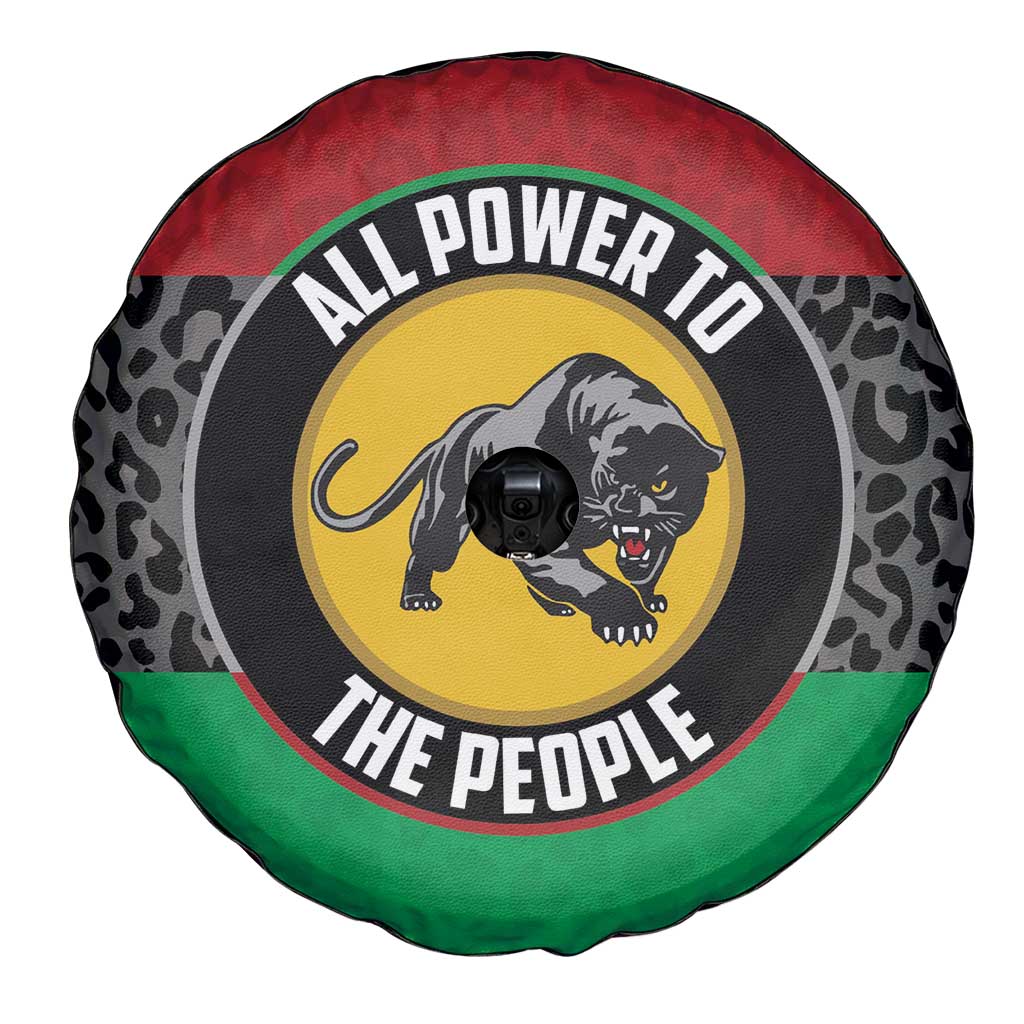 Pan African Panther Spare Tire Cover All Power To The People