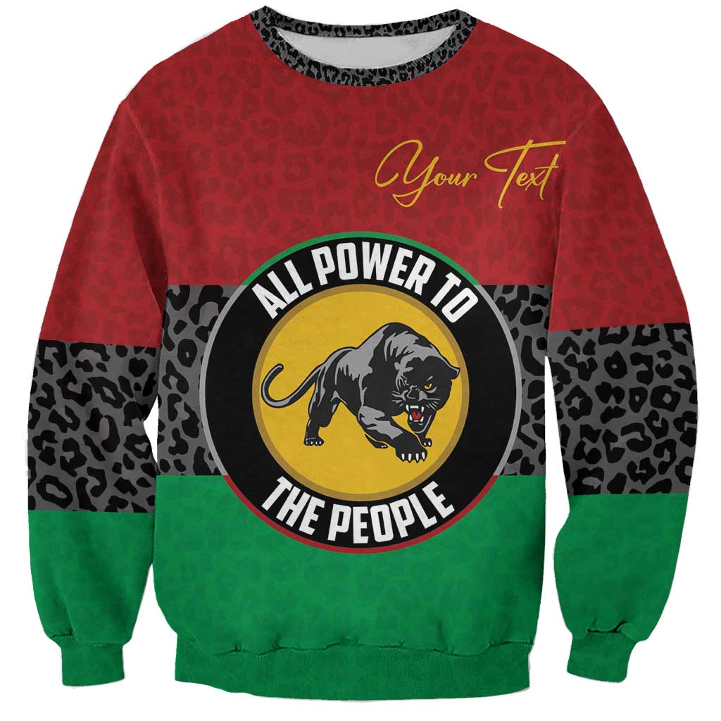 Personalized Pan African Panther Sweatshirt All Power To The People