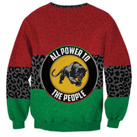 Personalized Pan African Panther Sweatshirt All Power To The People