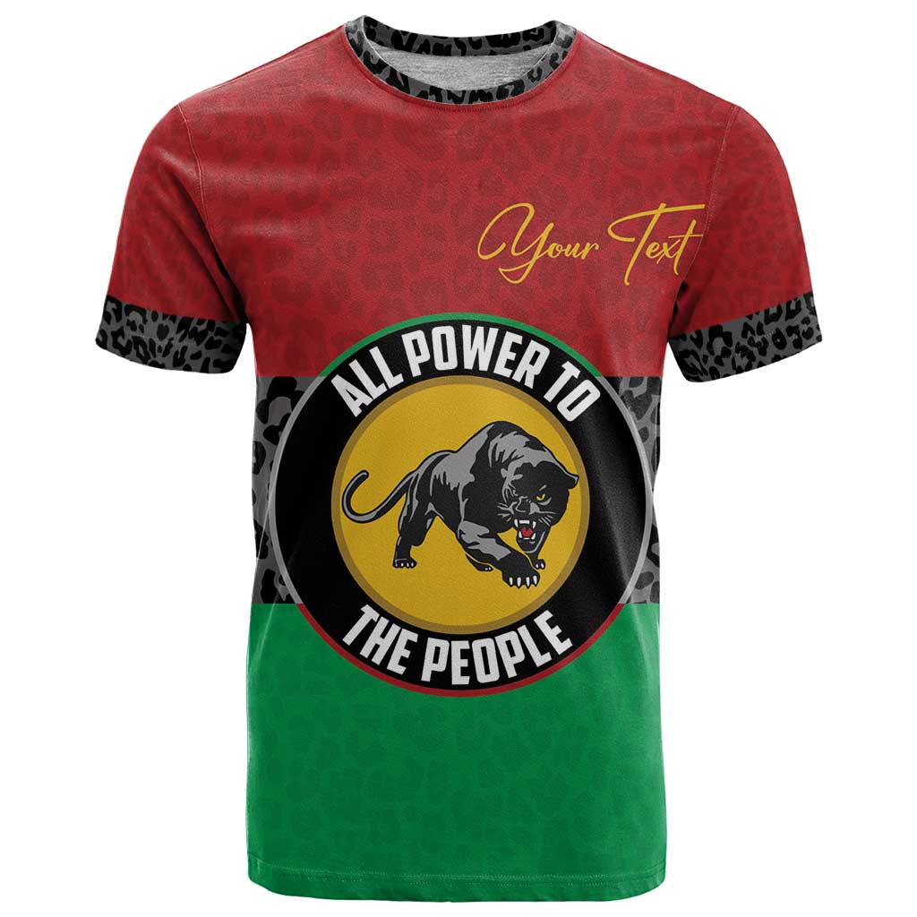 Personalized Pan African Panther T Shirt All Power To The People