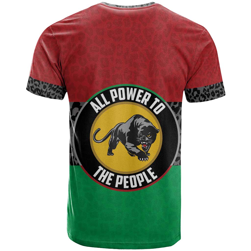 Personalized Pan African Panther T Shirt All Power To The People