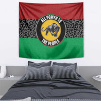 Pan African Panther Tapestry All Power To The People
