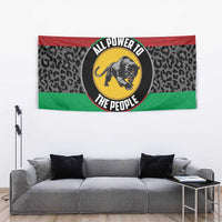 Pan African Panther Tapestry All Power To The People