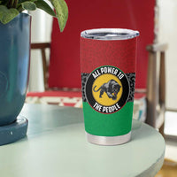 Personalized Pan African Panther Tumbler Cup All Power To The People