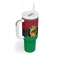 Personalized Pan African Panther Tumbler With Handle All Power To The People