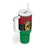 Personalized Pan African Panther Tumbler With Handle All Power To The People