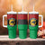 Personalized Pan African Panther Tumbler With Handle All Power To The People