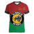 Personalized Pan African Panther Women V-Neck T-Shirt All Power To The People