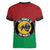 Personalized Pan African Panther Women V-Neck T-Shirt All Power To The People