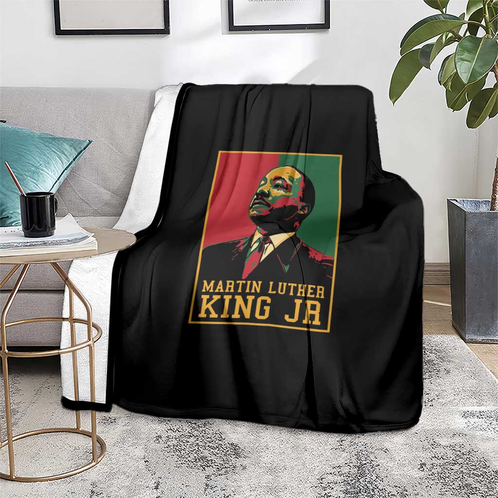 Martin Luther King Jr Blanket Retro Style