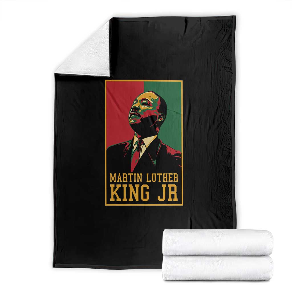 Martin Luther King Jr Blanket Retro Style