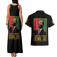 Martin Luther King Jr Couples Matching Tank Maxi Dress and Hawaiian Shirt Retro Style