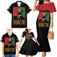 Martin Luther King Jr Family Matching Mermaid Dress and Hawaiian Shirt Retro Style