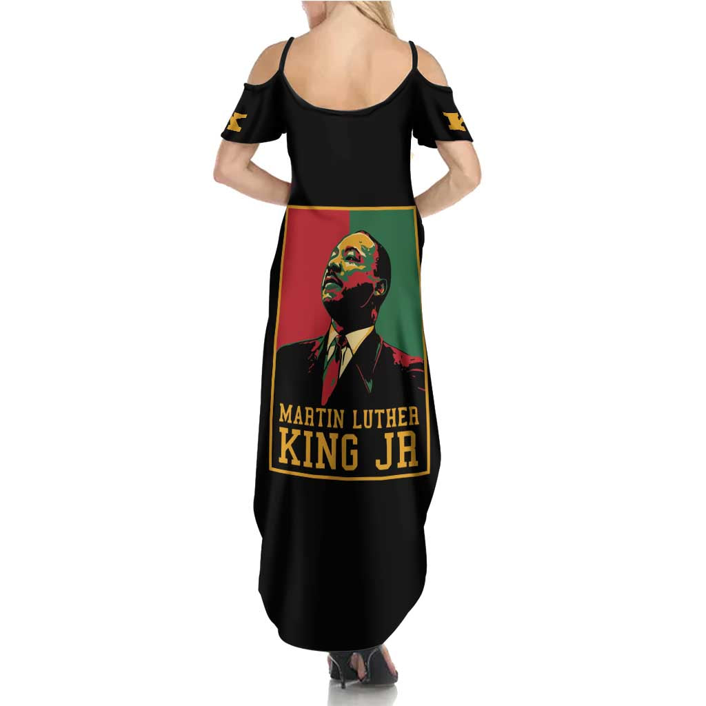 Martin Luther King Jr Summer Maxi Dress Retro Style