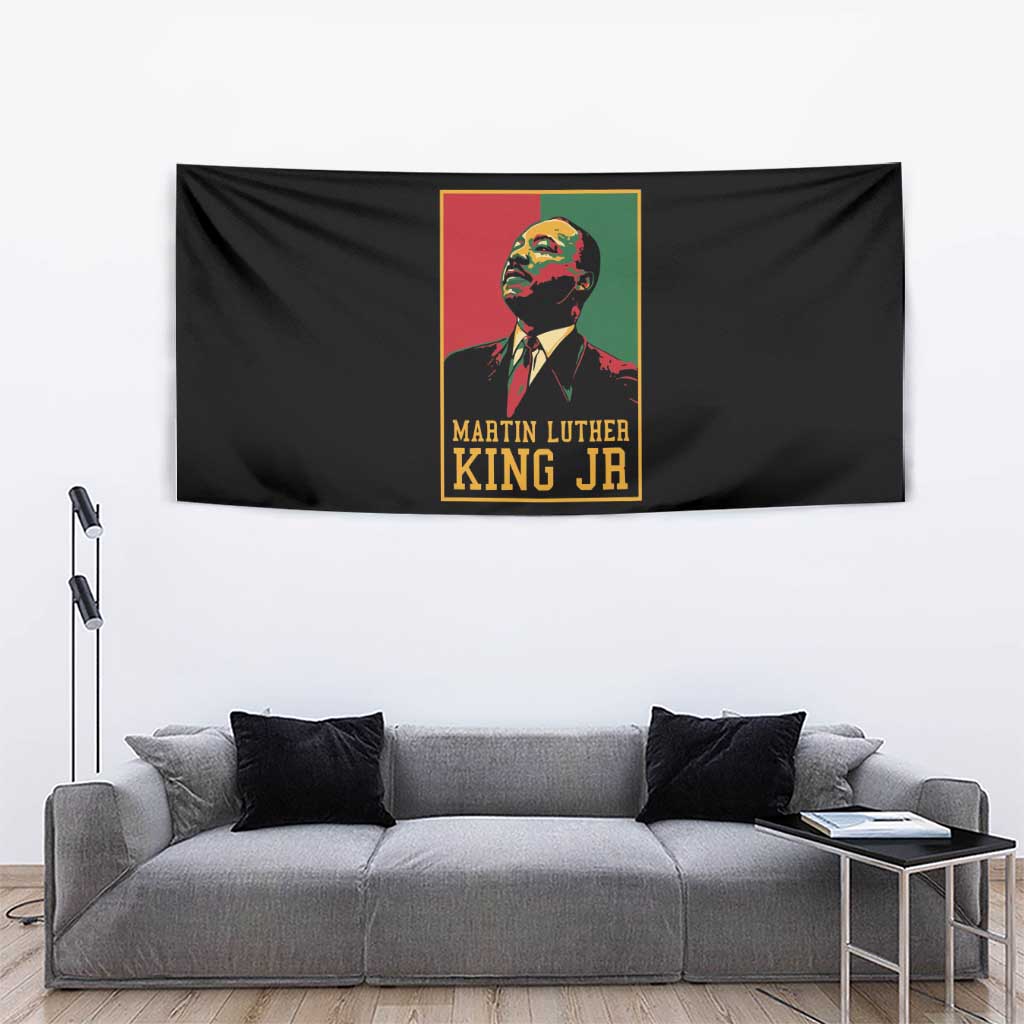 Martin Luther King Jr Tapestry Retro Style