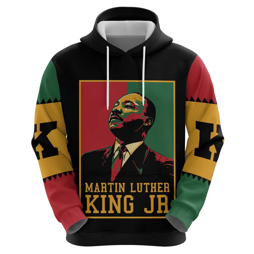 Martin Luther King Jr Zip Hoodie Retro Style