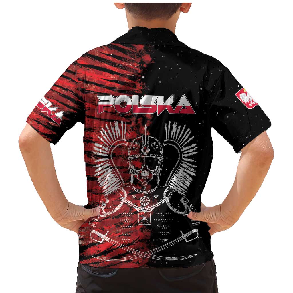 Polish Hussars Polska Family Matching Mermaid Dress and Hawaiian Shirt Poland Coat of Arms