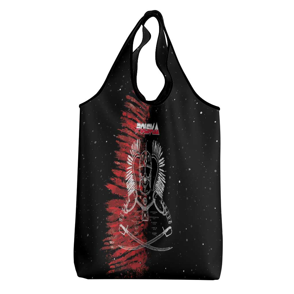 Polish Hussars Polska Grocery Bag Poland Coat of Arms