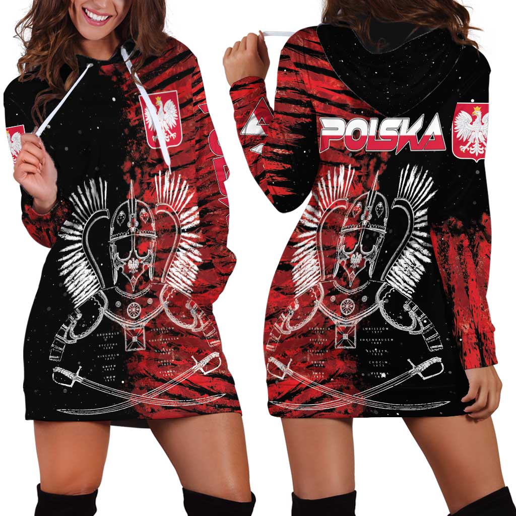 Polish Hussars Polska Hoodie Dress Poland Coat of Arms