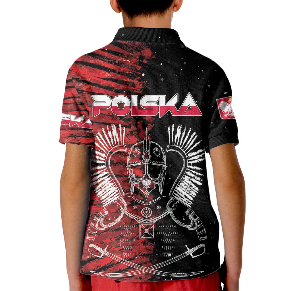 Polish Hussars Polska Kid Polo Shirt Poland Coat of Arms