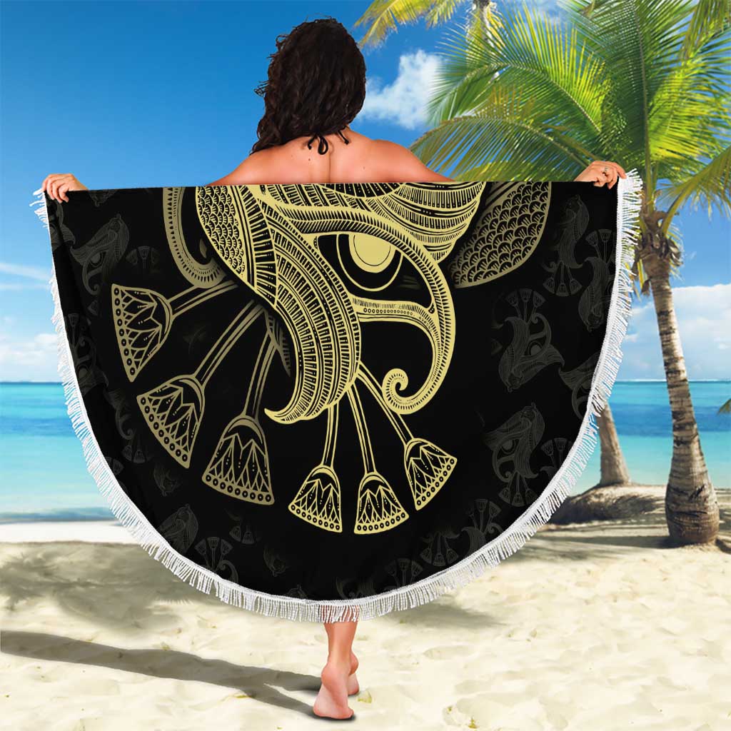African Beach Blanket Horus Eyes Egyptian God