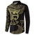 African Button Sweatshirt Horus Eyes Egyptian God