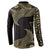 African Button Sweatshirt Horus Eyes Egyptian God