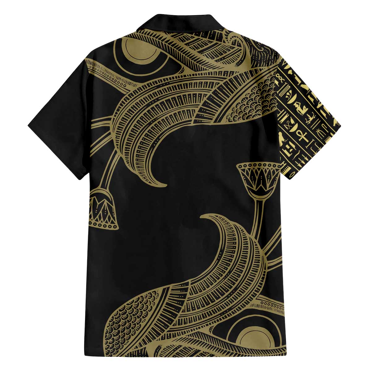 African Family Matching Off The Shoulder Long Sleeve Dress and Hawaiian Shirt Horus Eyes Egyptian God