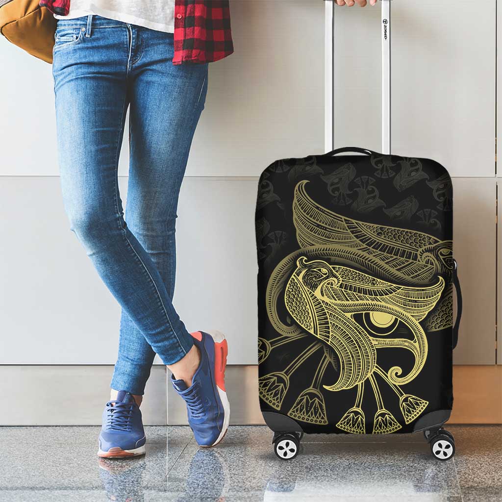 African Luggage Cover Horus Eyes Egyptian God