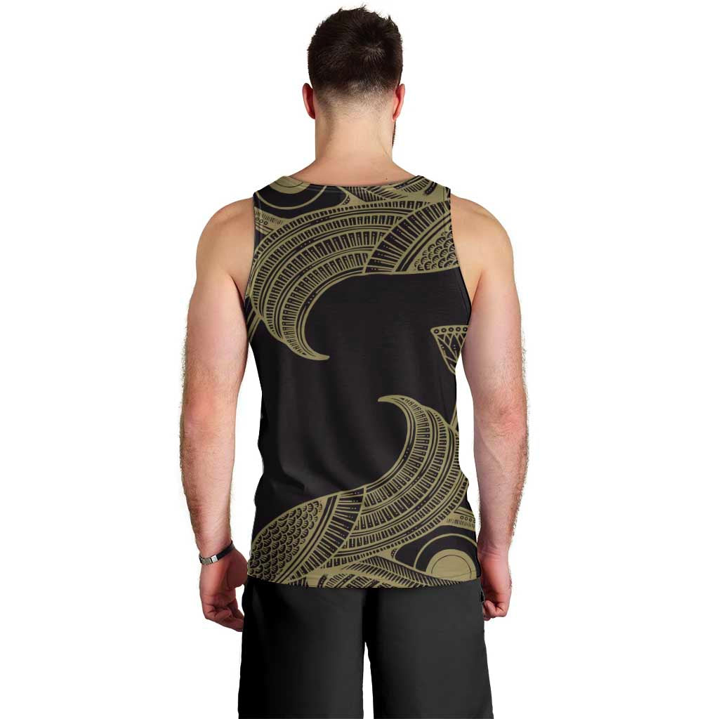 African Men Tank Top Horus Eyes Egyptian God