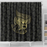 African Shower Curtain Horus Eyes Egyptian God