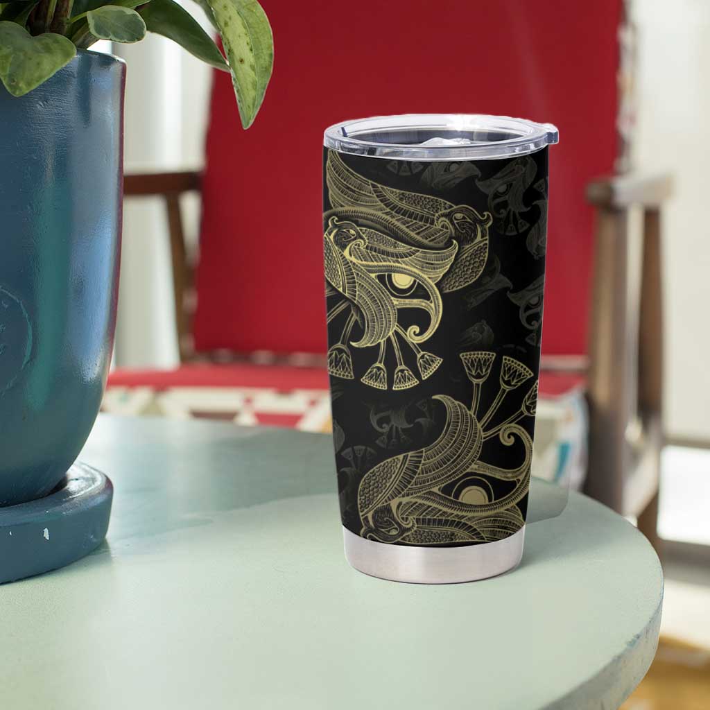 African Tumbler Cup Horus Eyes Egyptian God