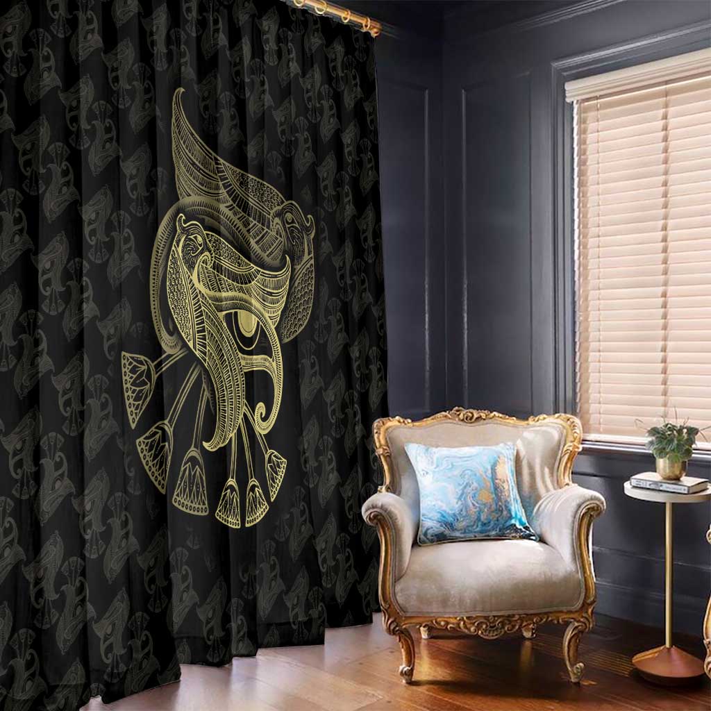 African Window Curtain Horus Eyes Egyptian God