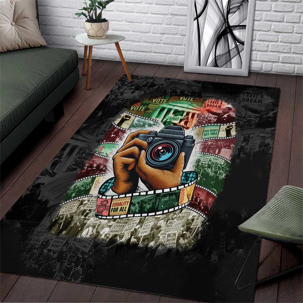 Heritage in Frames Civil Rights Leaders Area Rug African-American Photography - Wonder Print Shop