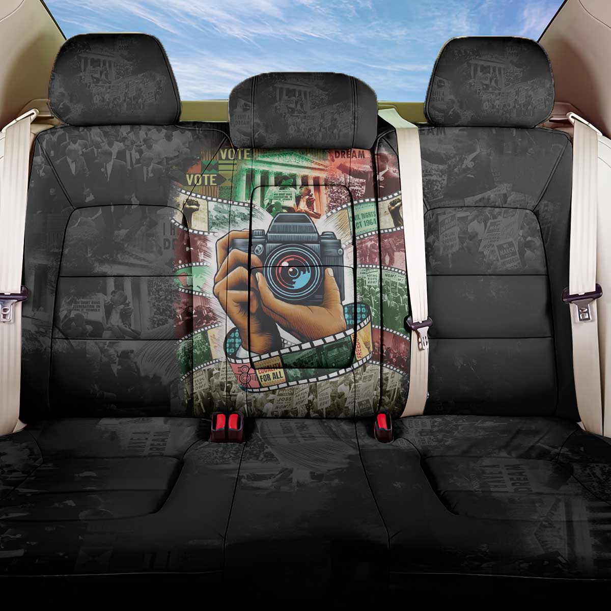 Heritage in Frames Civil Rights Leaders Back Car Seat Cover African-American Photography - Wonder Print Shop