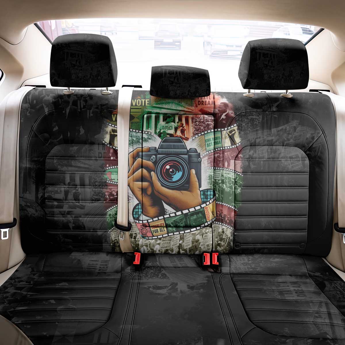 Heritage in Frames Civil Rights Leaders Back Car Seat Cover African-American Photography - Wonder Print Shop