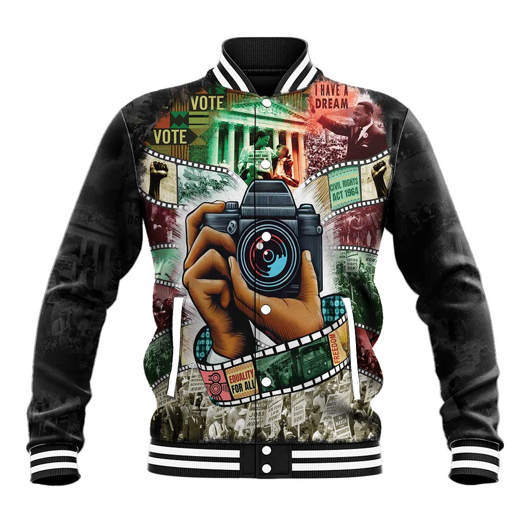 Heritage in Frames Civil Rights Leaders Baseball Jacket African-American Photography - Wonder Print Shop