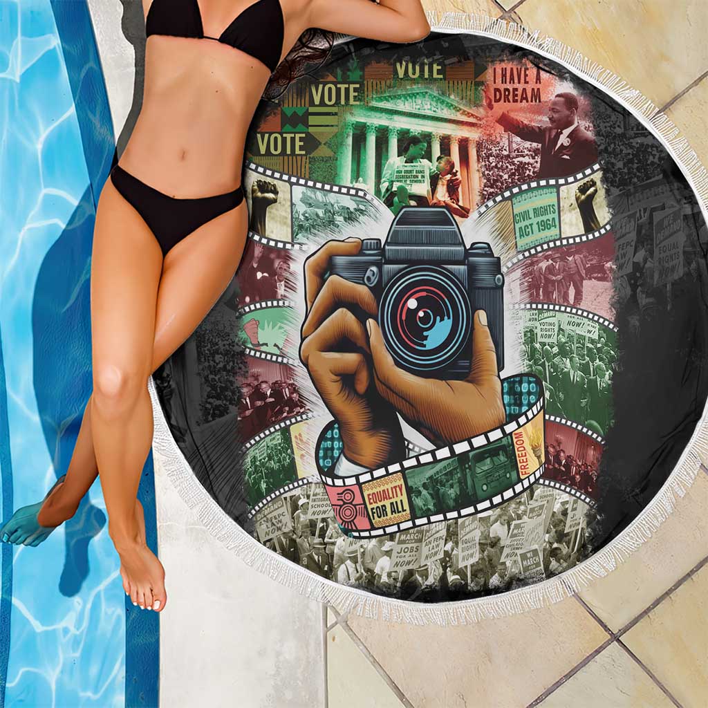 Heritage in Frames Civil Rights Leaders Beach Blanket African-American Photography - Wonder Print Shop