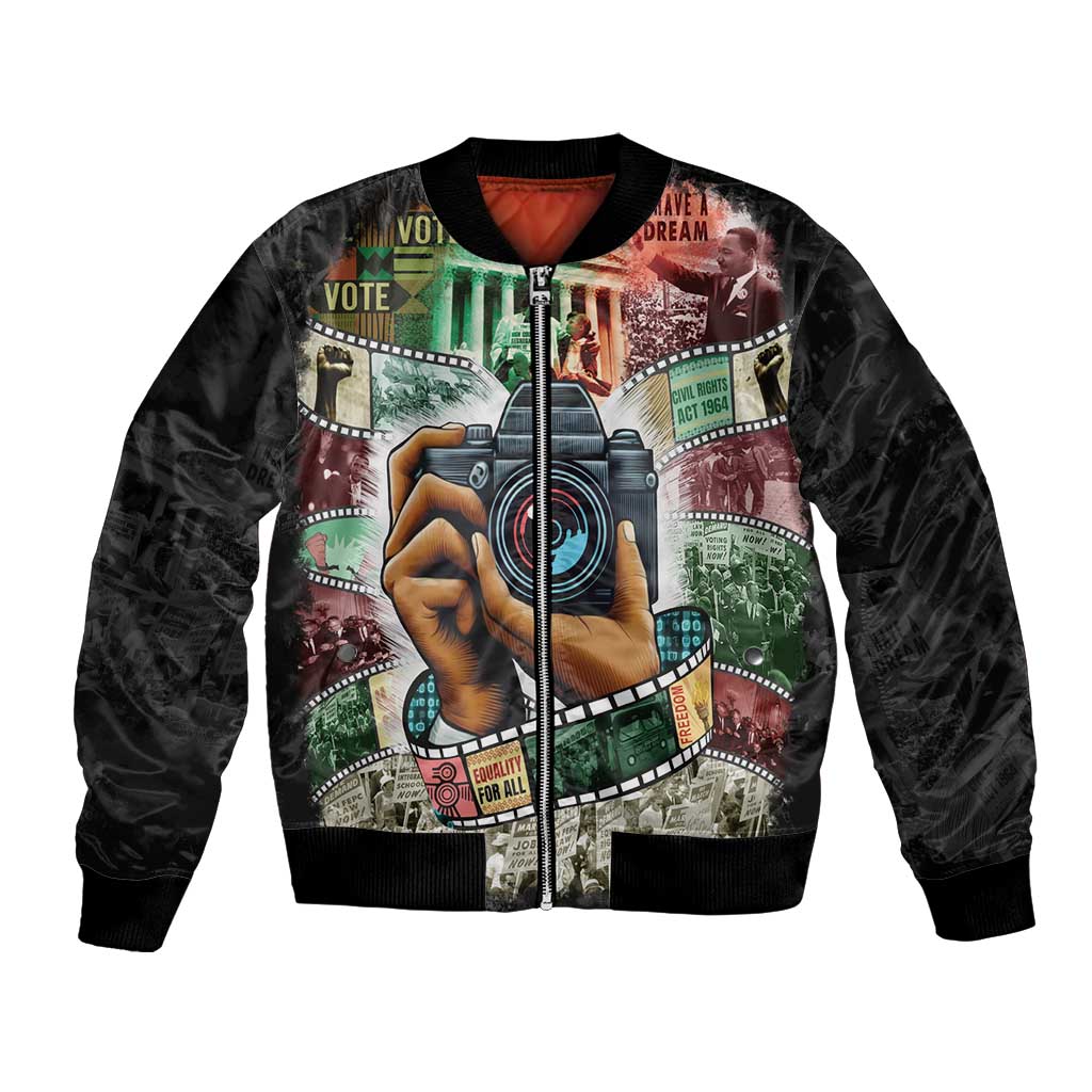 Heritage in Frames Civil Rights Leaders Bomber Jacket African-American Photography - Wonder Print Shop