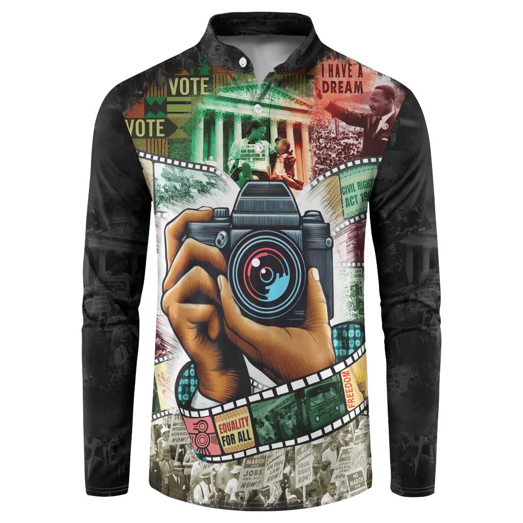 Heritage in Frames Civil Rights Leaders Button Sweatshirt African-American Photography - Wonder Print Shop