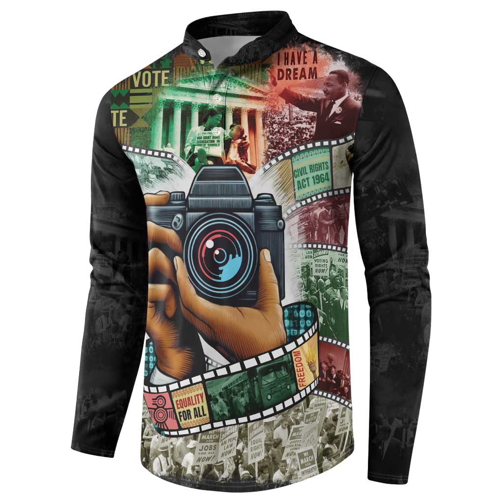 Heritage in Frames Civil Rights Leaders Button Sweatshirt African-American Photography - Wonder Print Shop