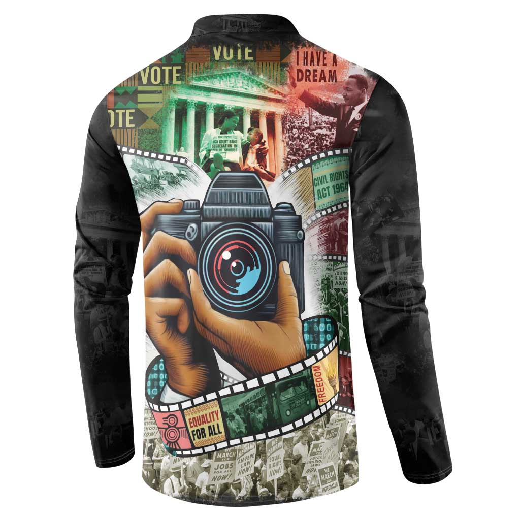 Heritage in Frames Civil Rights Leaders Button Sweatshirt African-American Photography - Wonder Print Shop