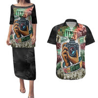 Heritage in Frames Civil Rights Leaders Couples Matching Puletasi and Hawaiian Shirt African-American Photography - Wonder Print Shop