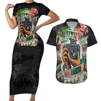 Heritage in Frames Civil Rights Leaders Couples Matching Short Sleeve Bodycon Dress and Hawaiian Shirt African-American Photography - Wonder Print Shop