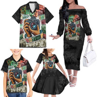 Heritage in Frames Civil Rights Leaders Family Matching Off The Shoulder Long Sleeve Dress and Hawaiian Shirt African-American Photography - Wonder Print Shop