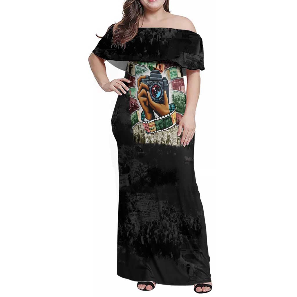 Heritage in Frames Civil Rights Leaders Family Matching Off Shoulder Maxi Dress and Hawaiian Shirt African-American Photography - Wonder Print Shop